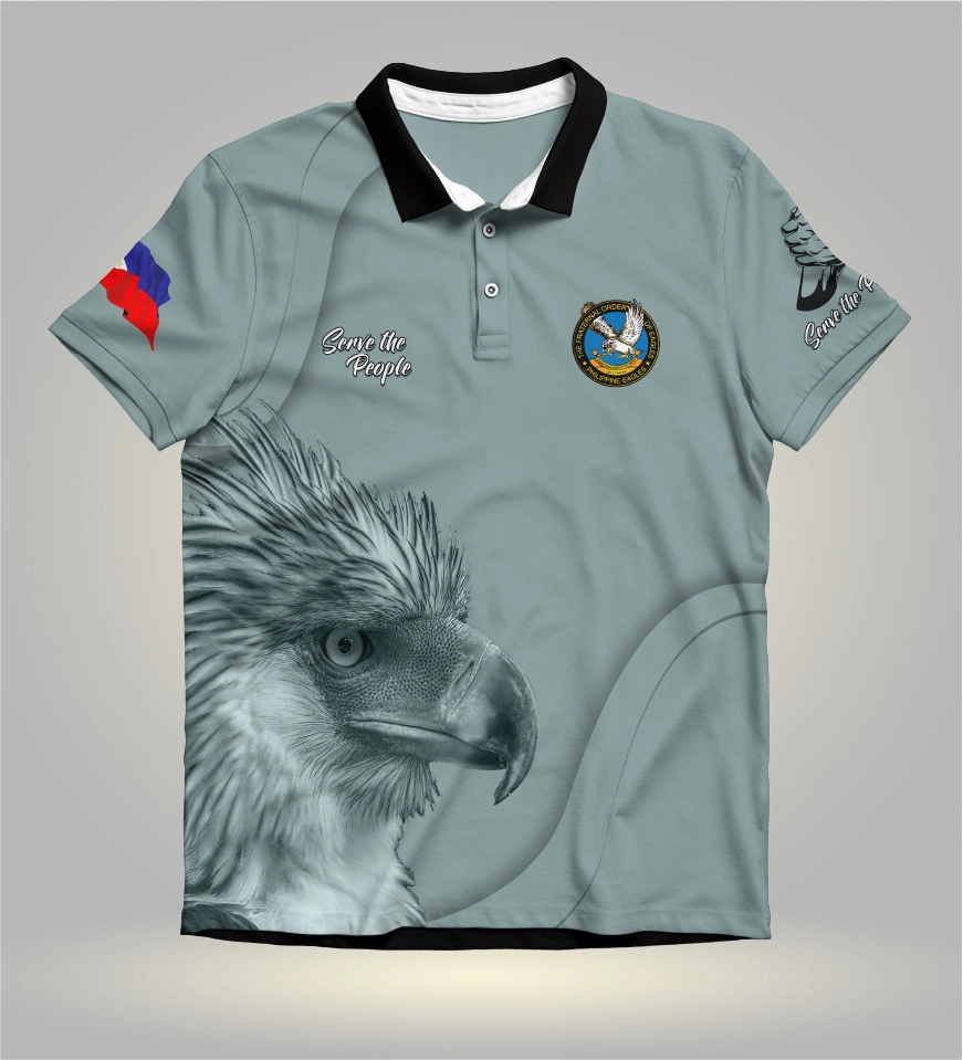 polo shirt full sublimation design gray