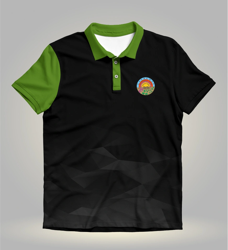 polo shirt full sublimation design black