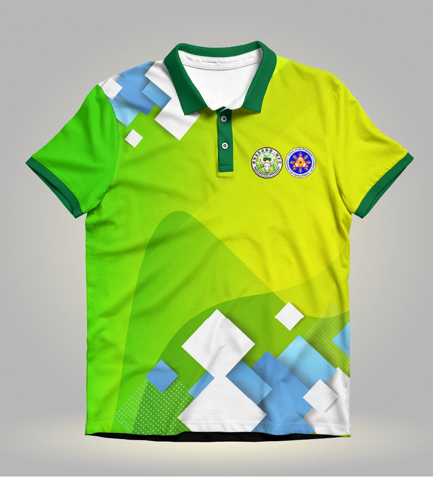 polo shirt full sublimation design green